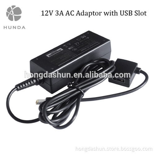 Universal Portable usb pin 12v 3a 36w Tablet AC Adapter for lenovo thinkpad10 PC